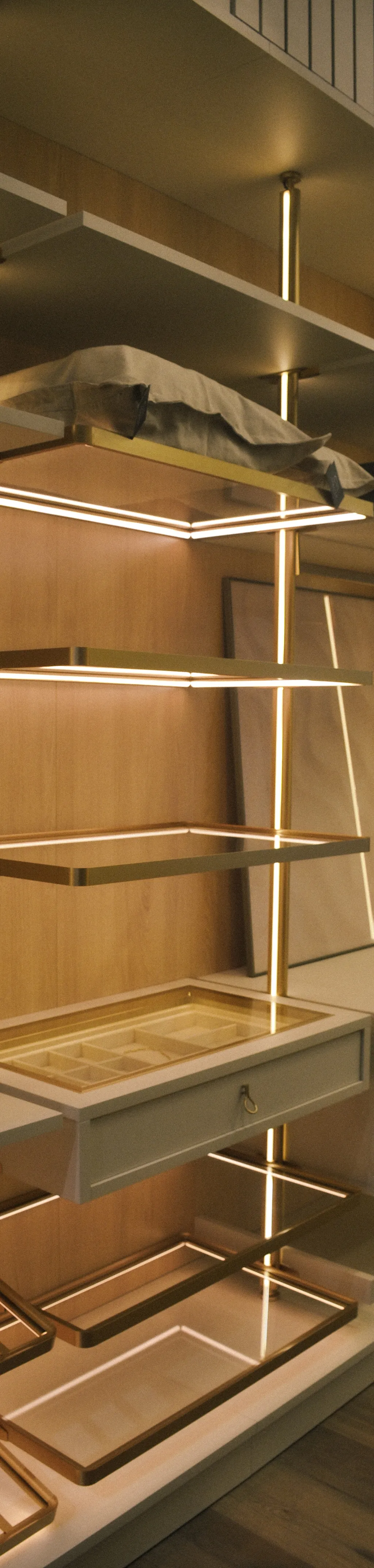Closet com Iluminação