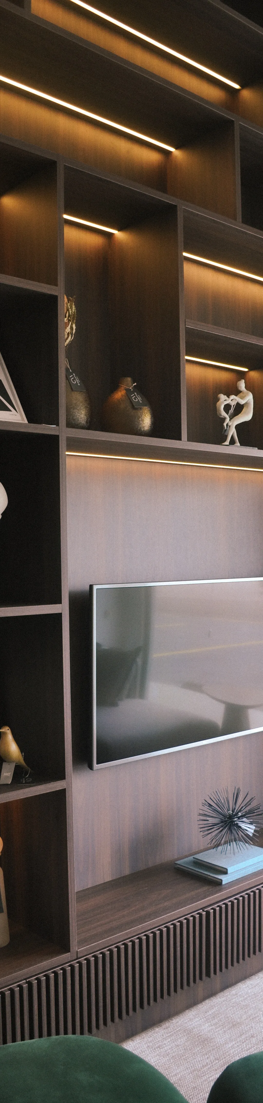 Estante Vertical Iluminada
